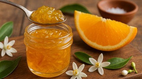 مربای بهار نارنج خانگی خوش عطر و بدون تلخی